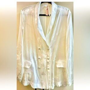 Victoria's Secret Intimate Sleepwear Nightgown Shirt 1 Piece Size M 170 Ivory